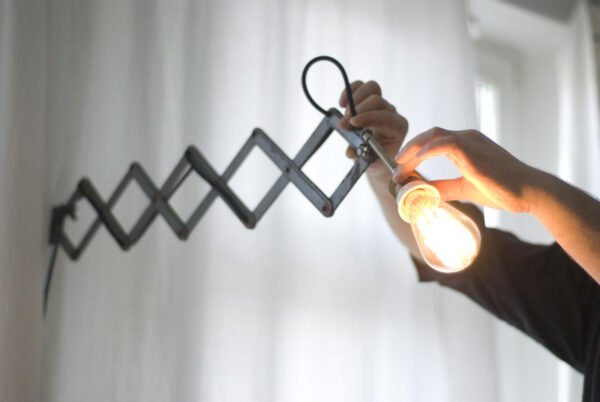 Siemens scissor lamp shabby Nr3