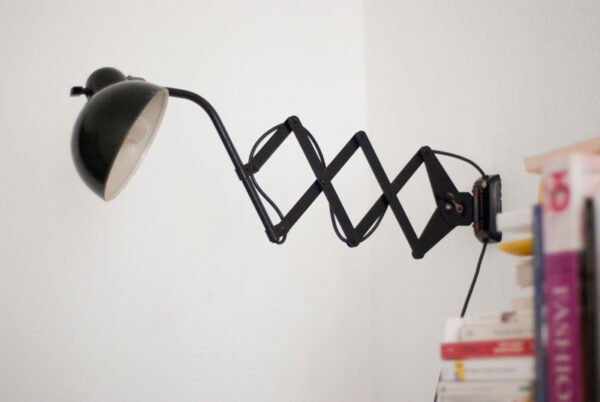 HELO Bauhaus rare black scissor lamp