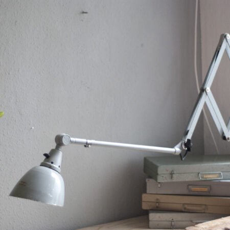 Rare huge Midgard typ 1000-I grey scissor lamp