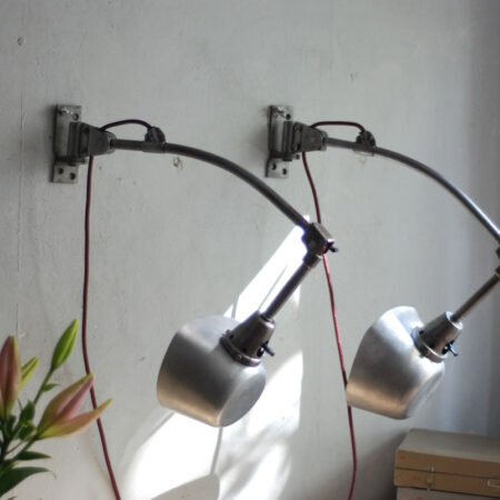 Pair of Midgard old odd reading lamps